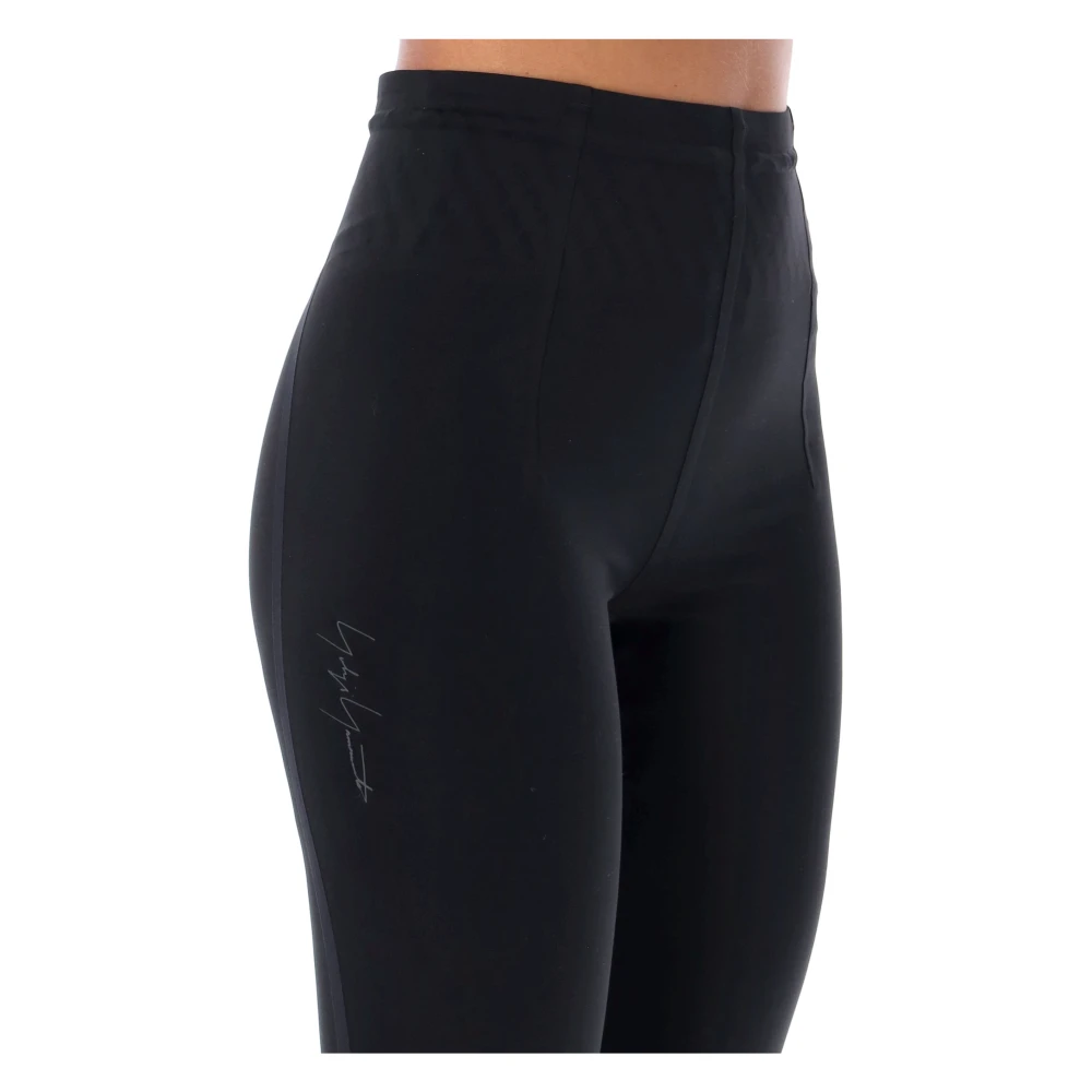 Y-3 Zwarte Actieve Leggings met Hoge Taille Black Dames