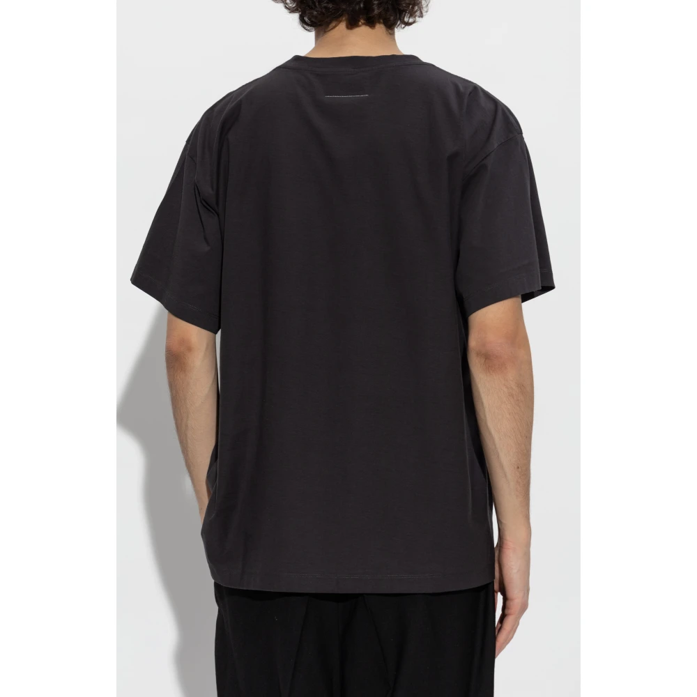 MM6 Maison Margiela Geprint T-shirt Gray Heren