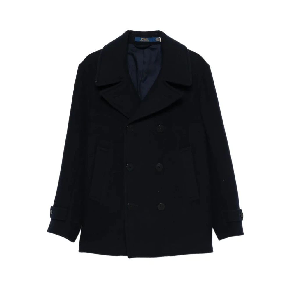 Polo Ralph Lauren Men's Blue Paddock Single-Breasted Top Coat