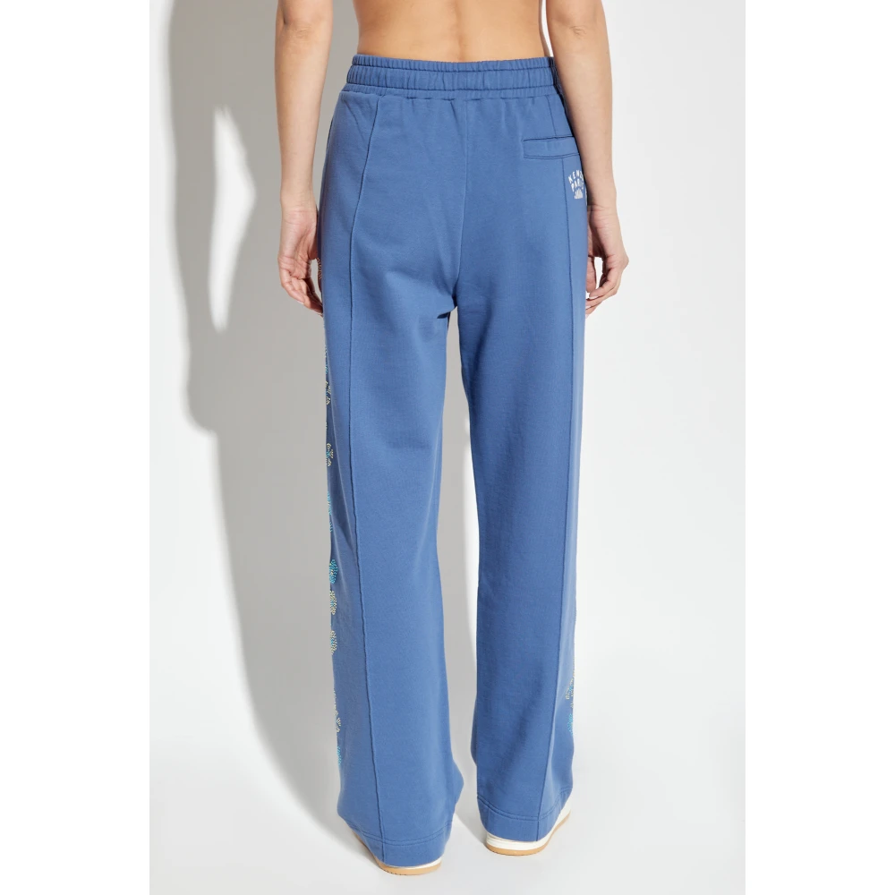 Kenzo Sweatpants met glinsterende applicaties Blue Dames