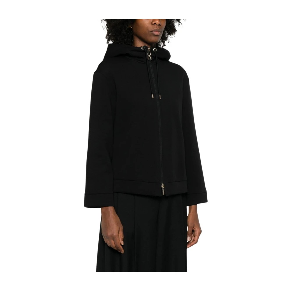 Emporio Armani Women's Black Zip-Throughs, S, Capsule Pre Coats
