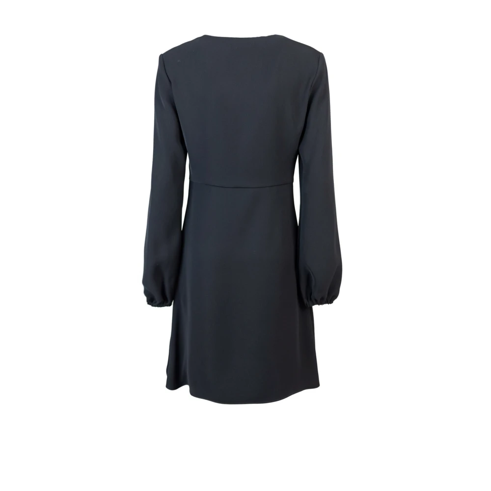 P.a.r.o.s.h. Zwarte V-Hals Mini Jurk Black Dames