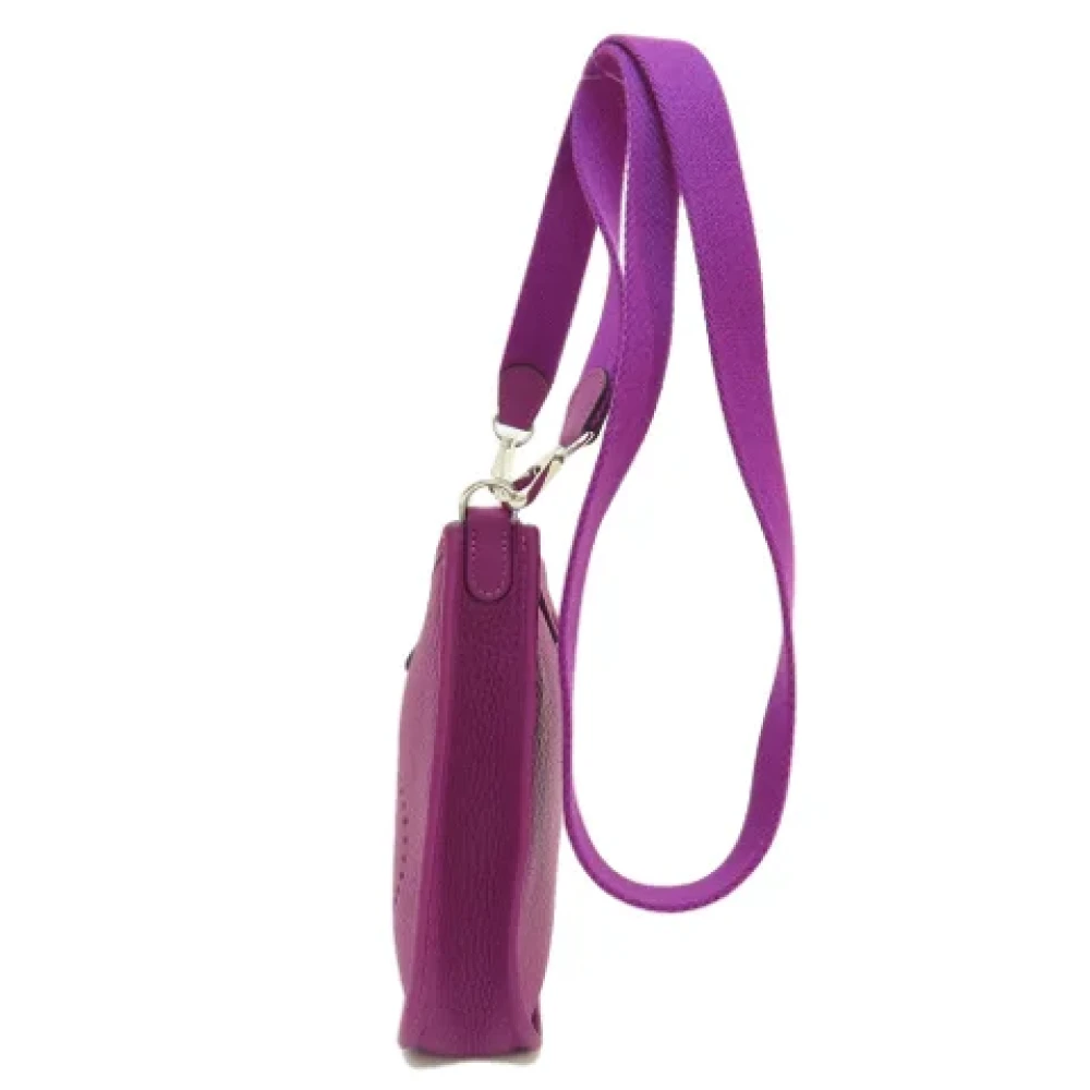 Hermès Vintage Pre-owned Leather shoulder-bags Purple Dames