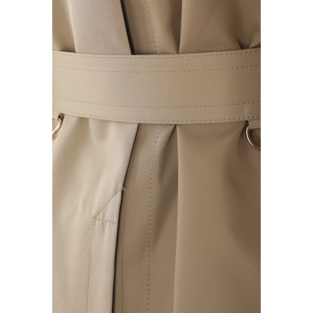 Sacai Beige Dubbelbreasted Trenchcoat Beige Dames