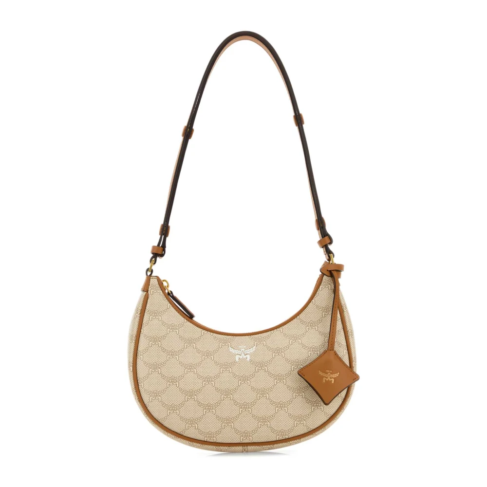 MCM Canvas Himmel Schoudertas Beige Dames