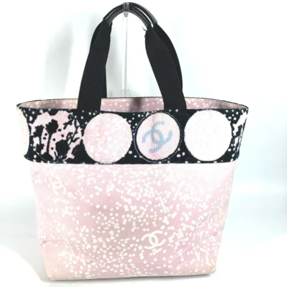 Chanel Vintage Pre-owned Cotton chanel-bags Pink Dames