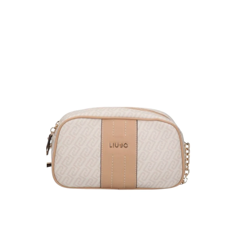 Liu Jo Vrouw Beige Tassen Dames, One Size, Leer, Ematite Crossbody Bag