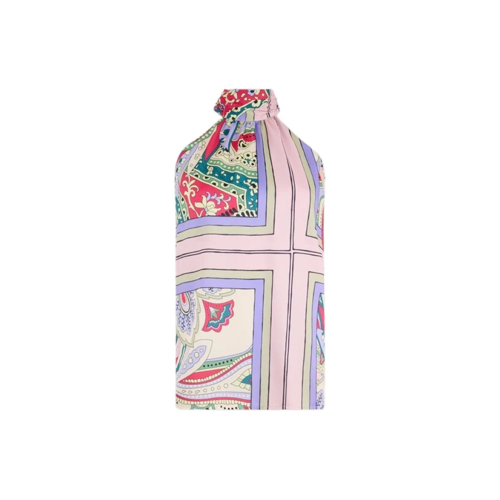 Liu Jo Multicolor Foulard Satin Top