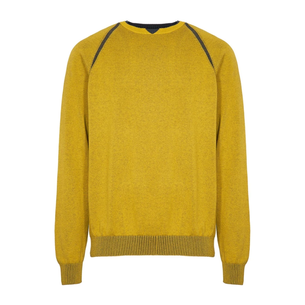 GAS Ronde Hals Trui Yellow Heren