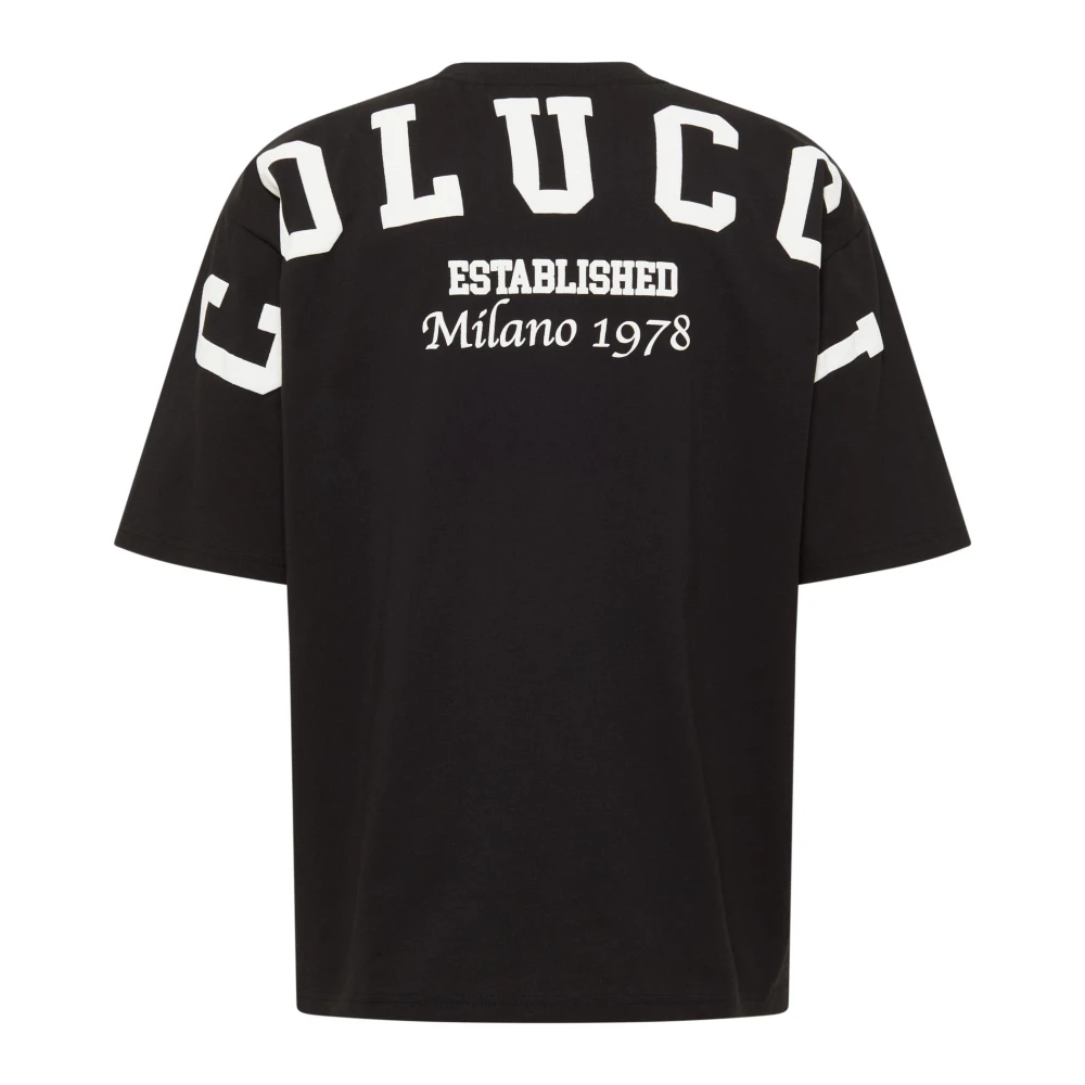 carlo colucci Oversize T-shirt Di Pauli Black Heren
