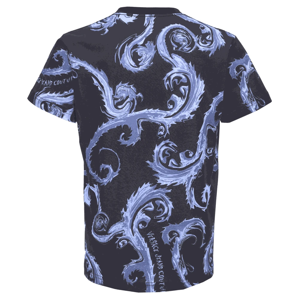Versace Jeans Couture T-shirts en Polos Blue Heren