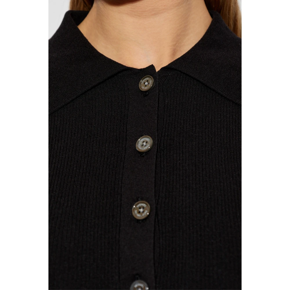 Michael Kors Top met Kraag Black Dames