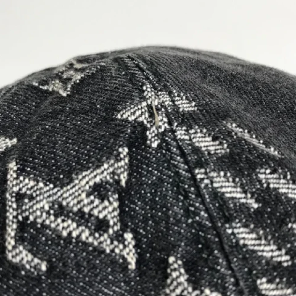 Louis Vuitton Vintage Pre-owned Cotton hats Black Dames