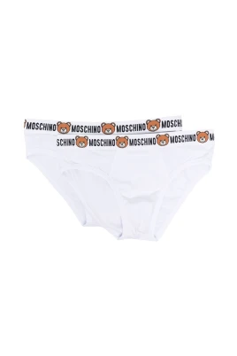 Vit Teddybjörn Logo Midjeband Briefs