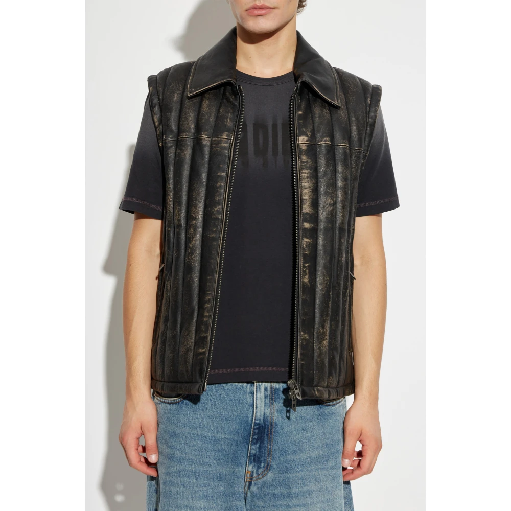 Diesel Leren jas L-Albert Black Heren