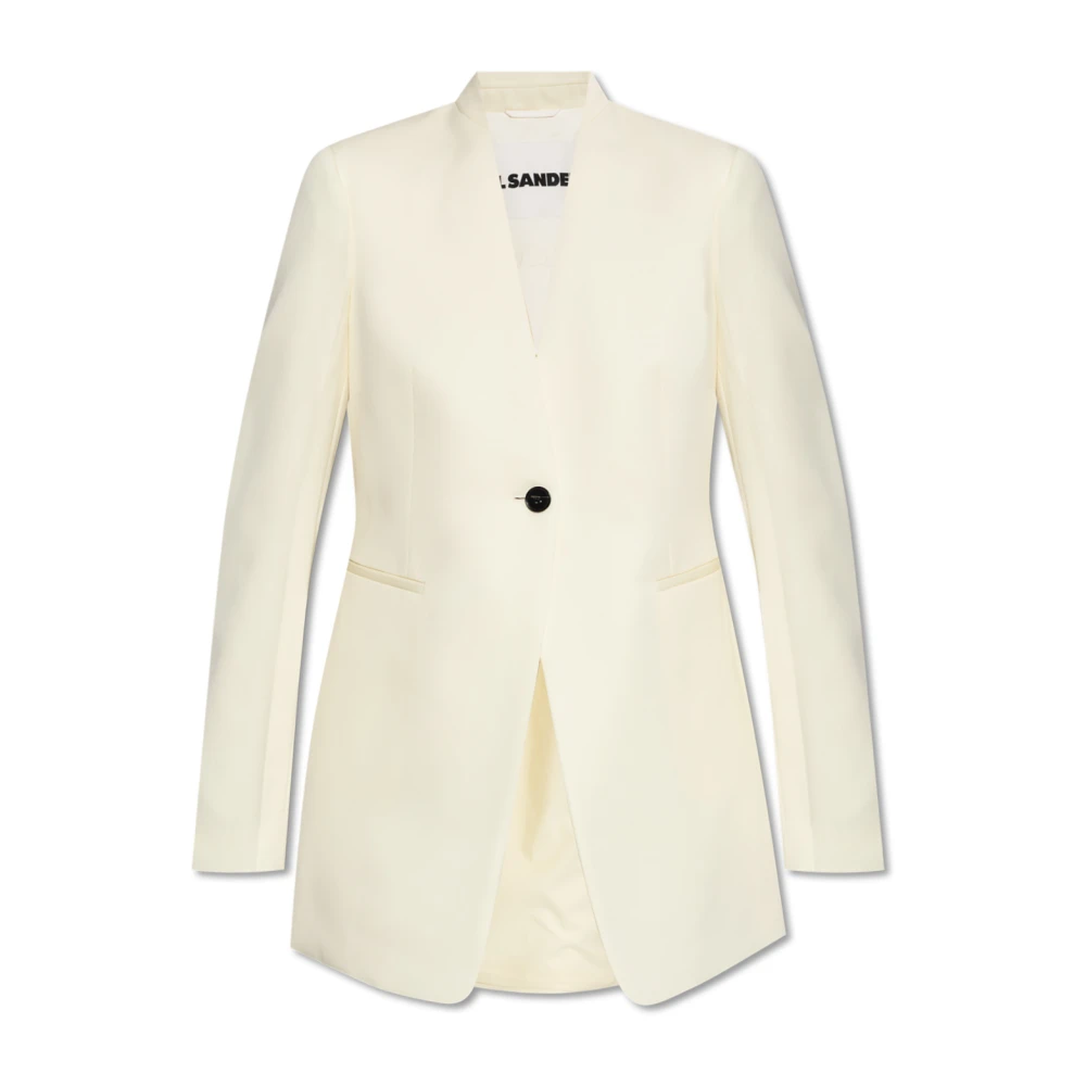 Jil Sander Wollen blazer Beige Dames