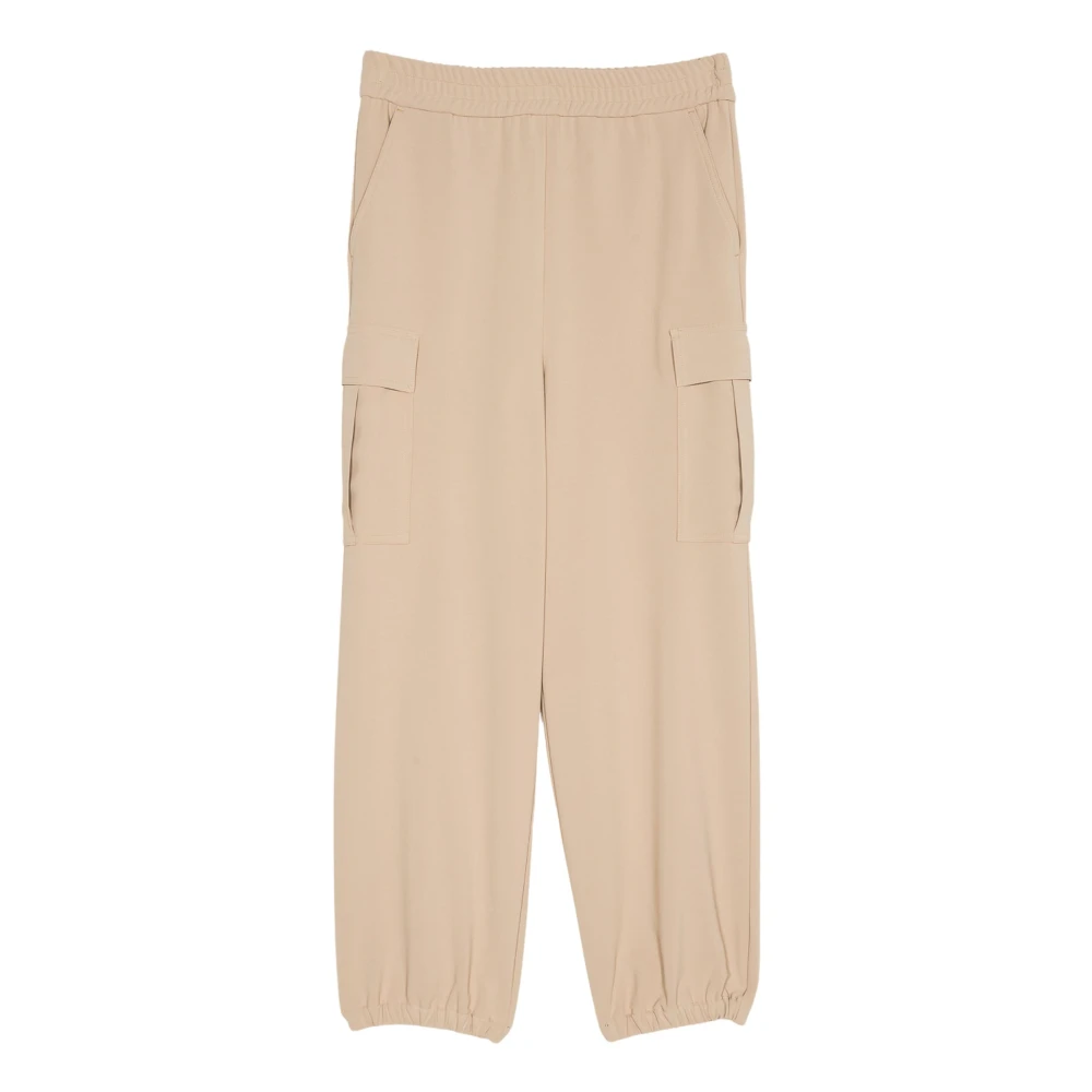 Twinset Beige Byxor med Sidofickor Beige, Dam