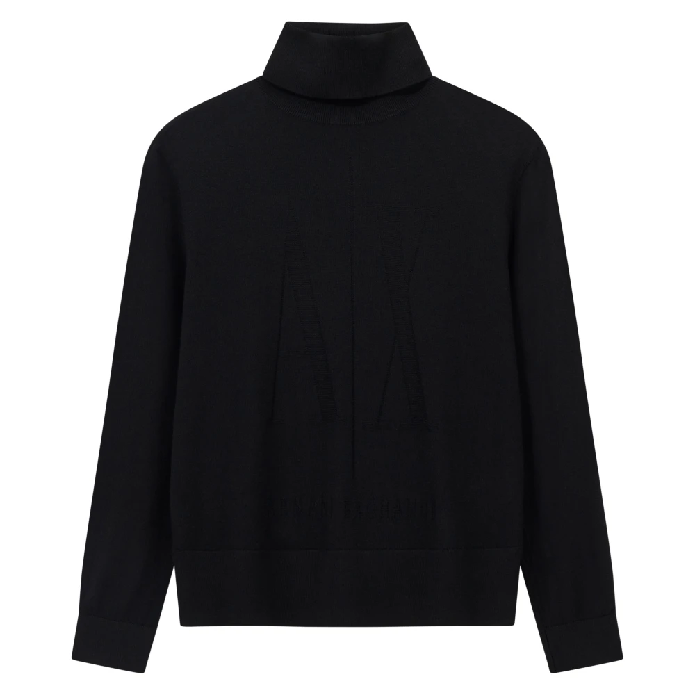Armani Exchange Herren Schwarz Strickwaren, K, Mgröße: