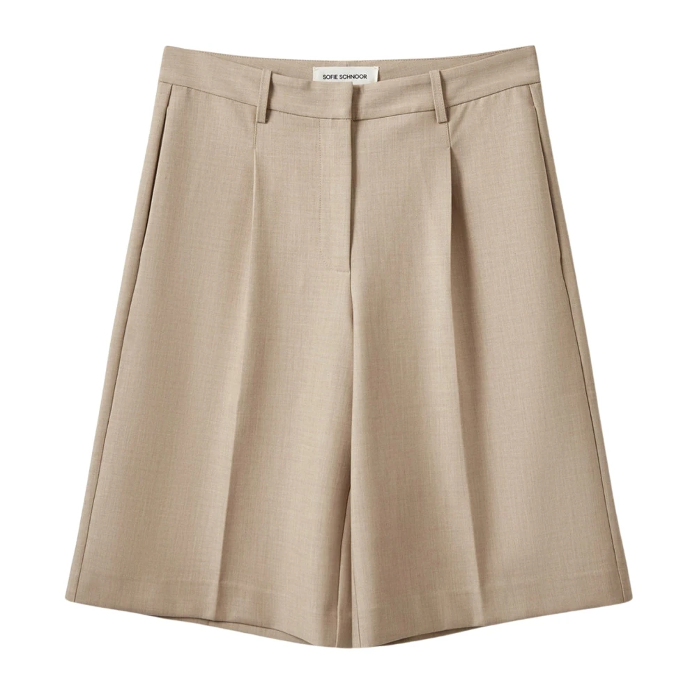 Sofie Schnoor Beige Casual Shorts, Female, L, Casual Shorts