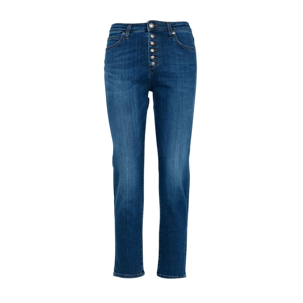 Roy Roger's Denim Jeans met Salpa Appliqué Blue Dames