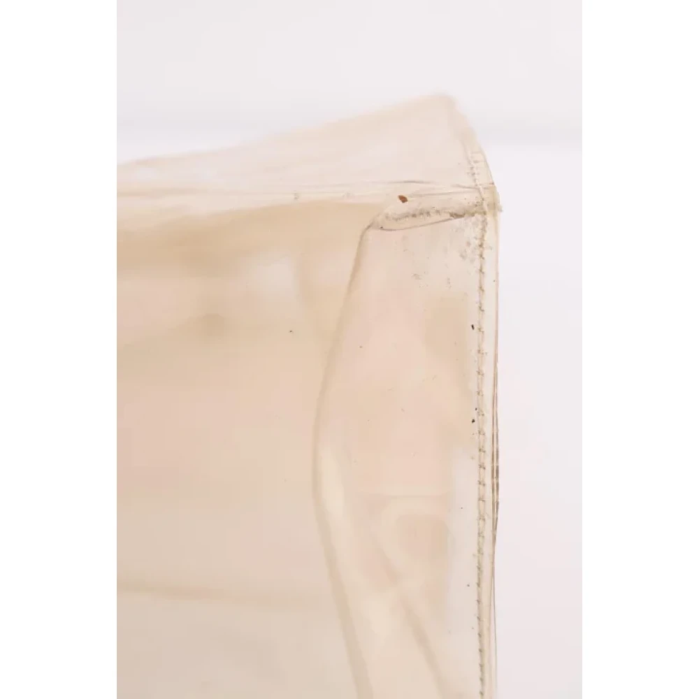 Hermès Vintage Pre-owned Vinyl handbags Beige Dames