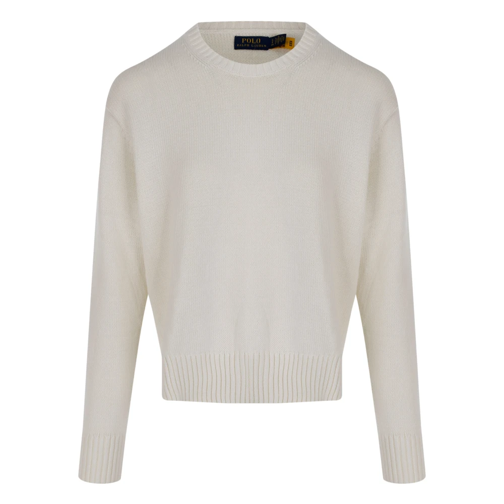 Ralph Lauren knitwear Long sleeve pullover CN PO log Beige Dames