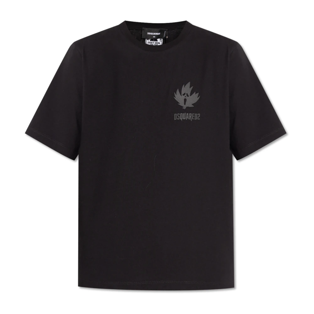 Dsquared2 Katoenen T-shirt Black Dames