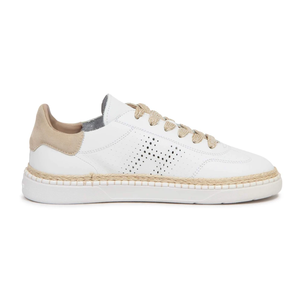 Hogan Coole Geperforeerde Instappers Dames Schoenen Wit