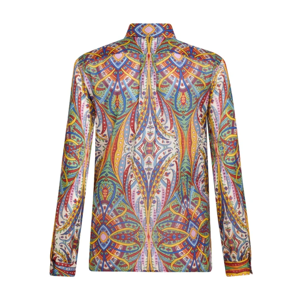 ETRO MultiColour Paisley Print Overhemd Multicolor Dames