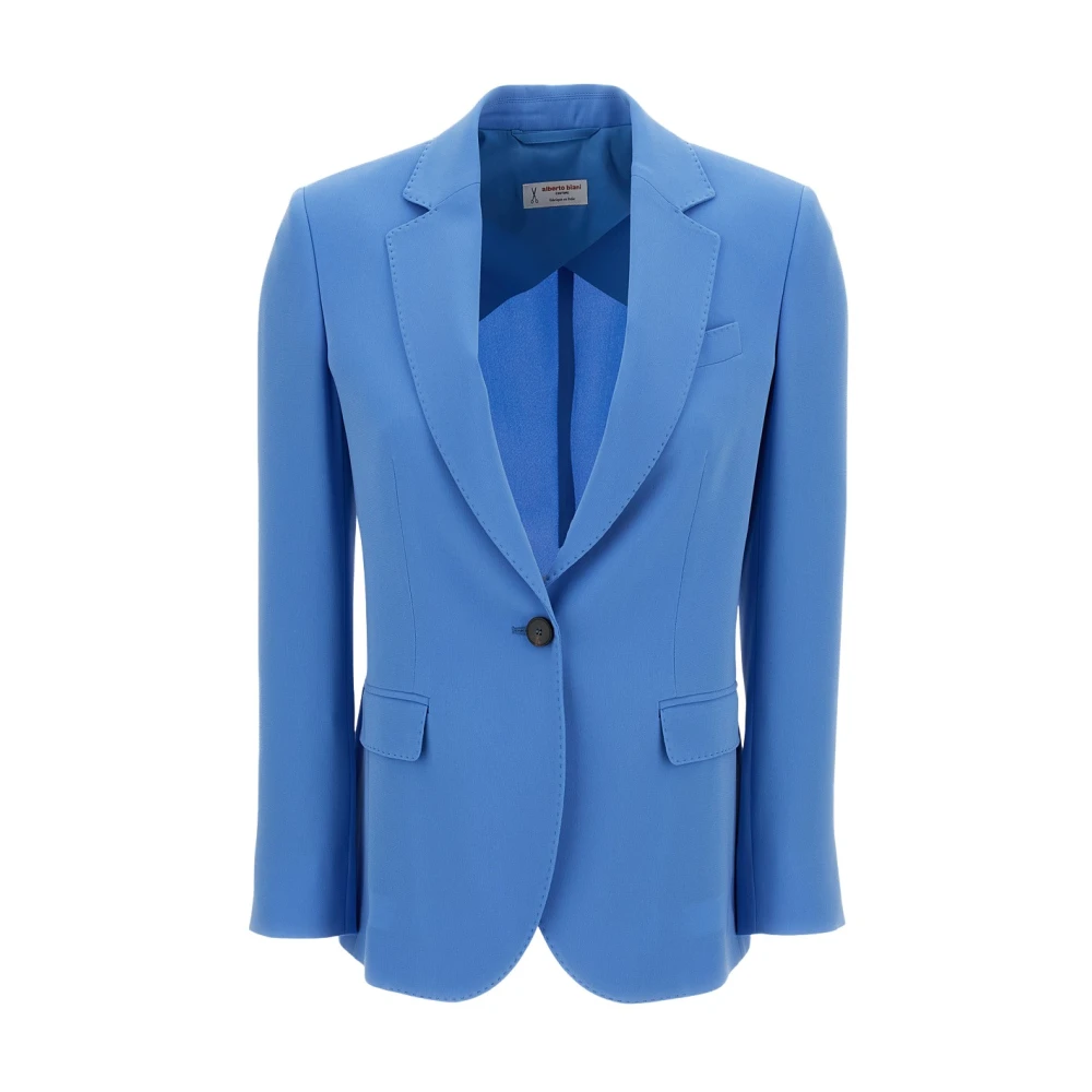 Alberto Biani Women's Blue Giacca Monopetto Avvitata - Blazers - Xs - Jackets
