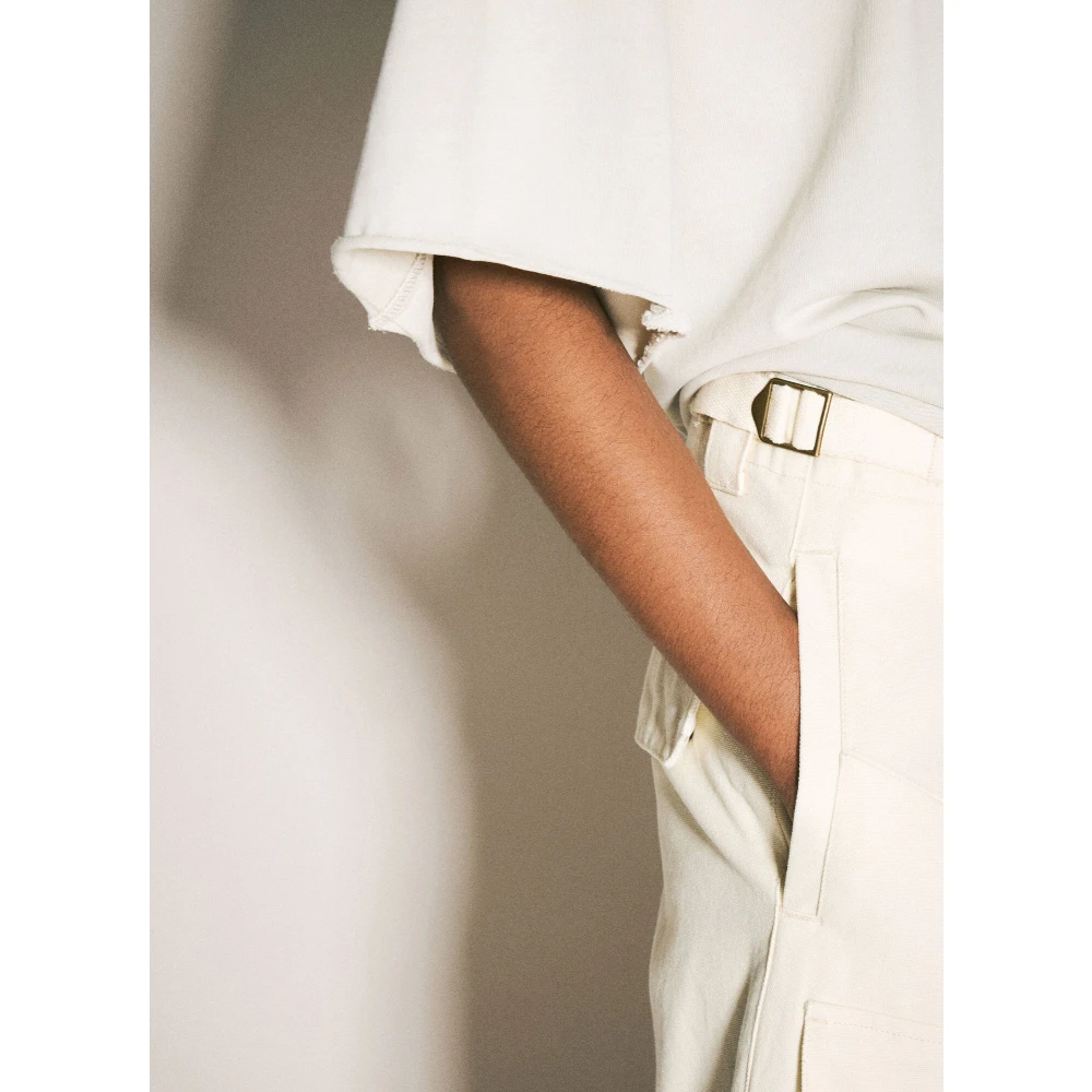 Entire Studios Canvas Cargo Broek Beige Heren