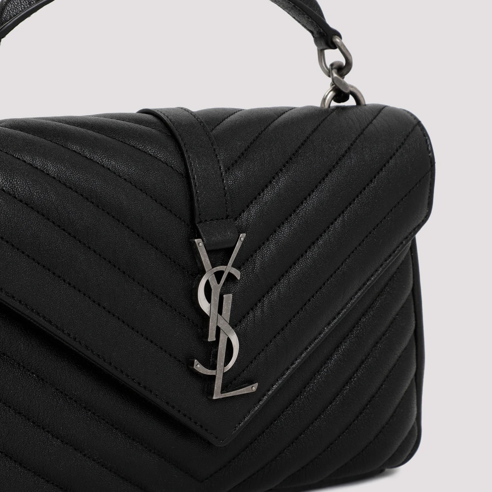 Saint Laurent Klassieke YSL College Tas in Zwart Black Dames