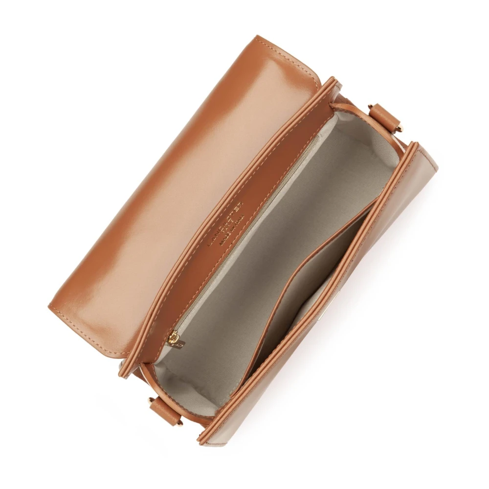 Lancaster Elegante Flap Tas met Metalen Sluiting Brown Dames
