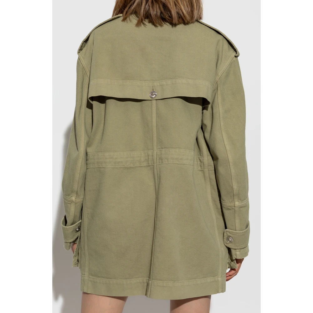 Versace Jas met kraag Green Dames