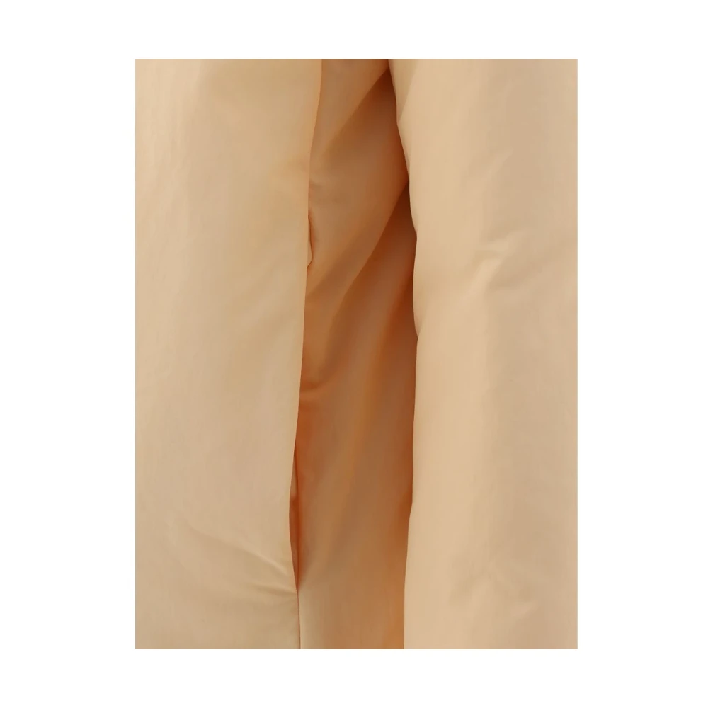 Jil Sander Gewatteerde capuchonjas Beige Dames