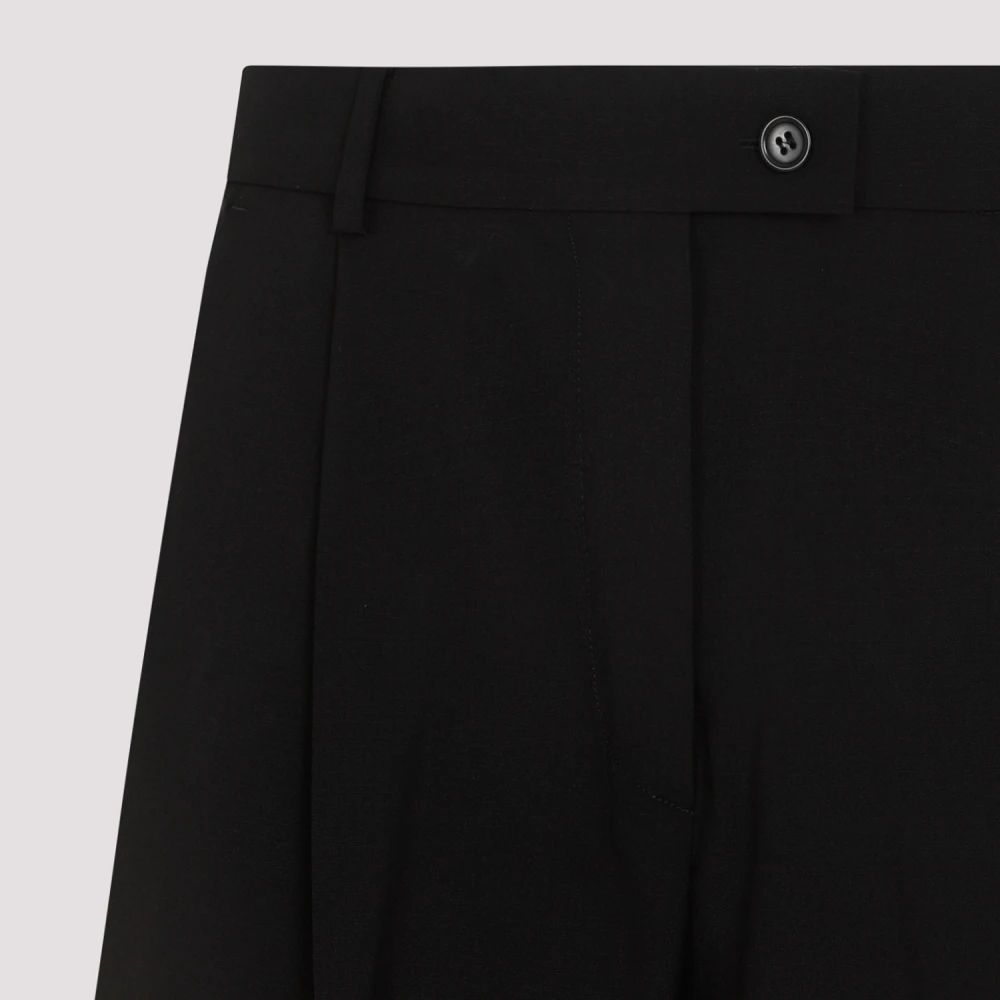 SPORTMAX Geplooide Vela Broek Black Dames