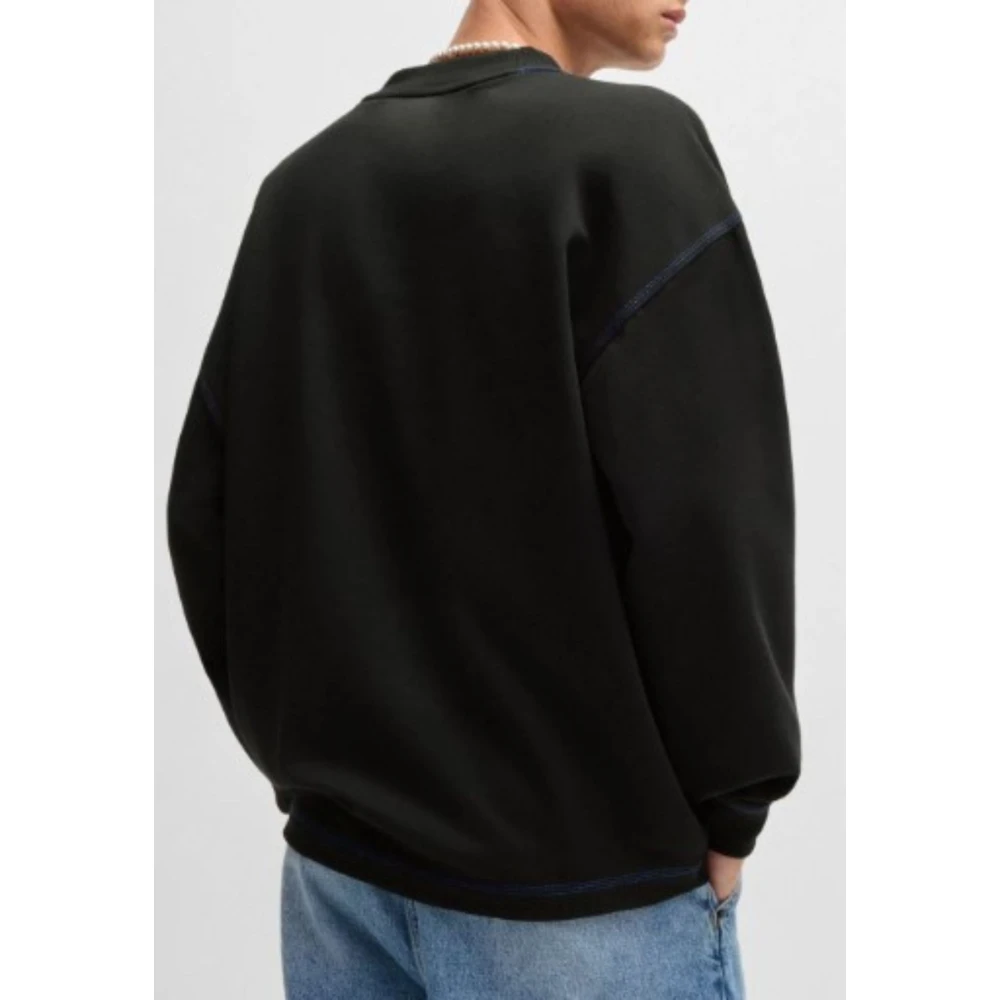 Hugo Boss Mannen Logo Sweater Black Heren