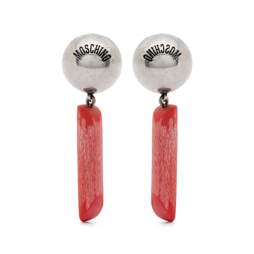 Moschino, Accessoarer, Dam, ONE Size, Silverton Dangle Örhängen Par