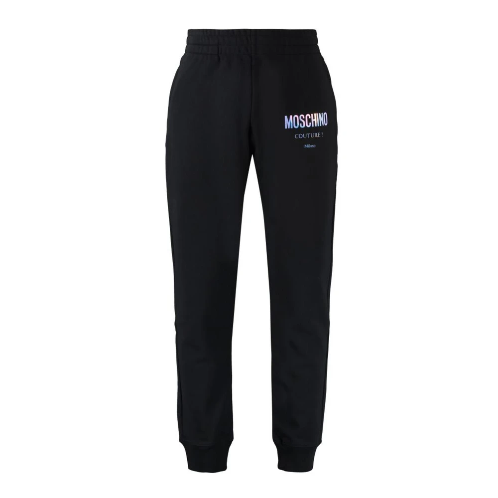 Moschino Logo Print Sweatpants Black Heren