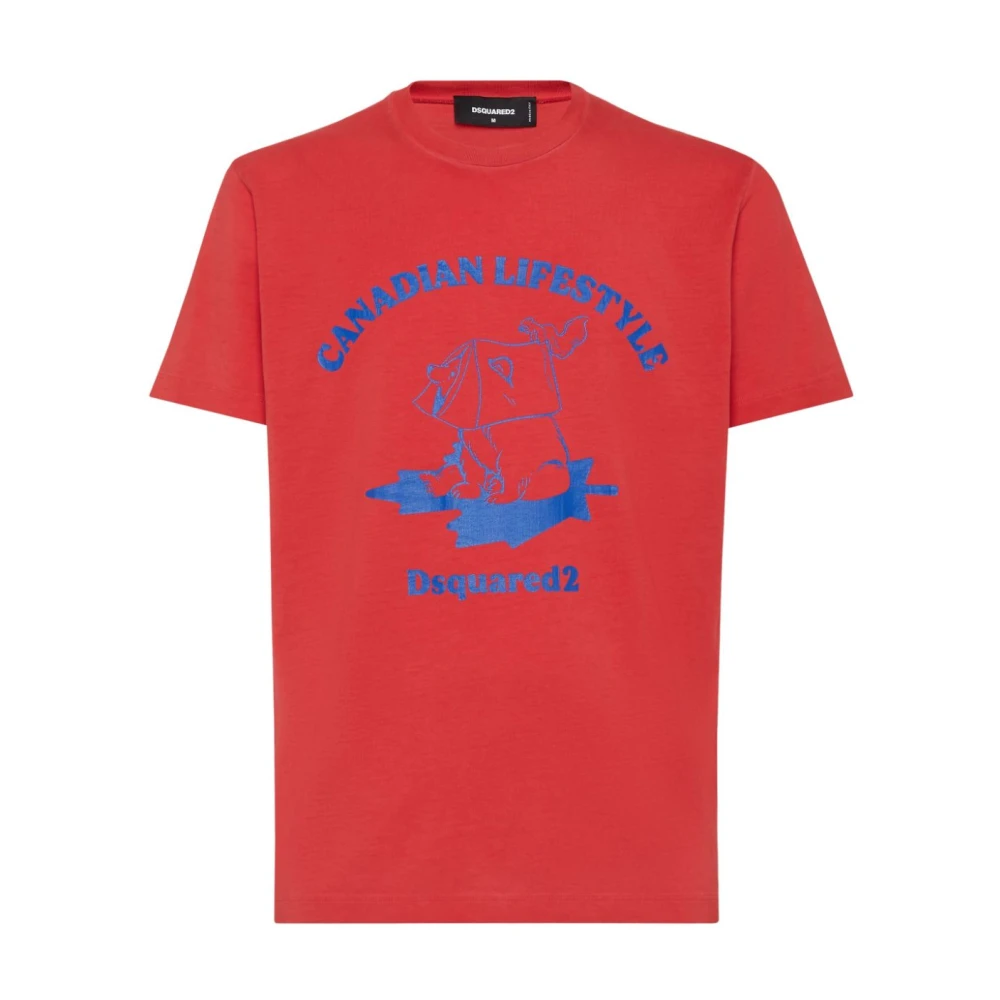 Dsquared2 - Tops > T-Shirts - Red - Dsquared2 - Modalova