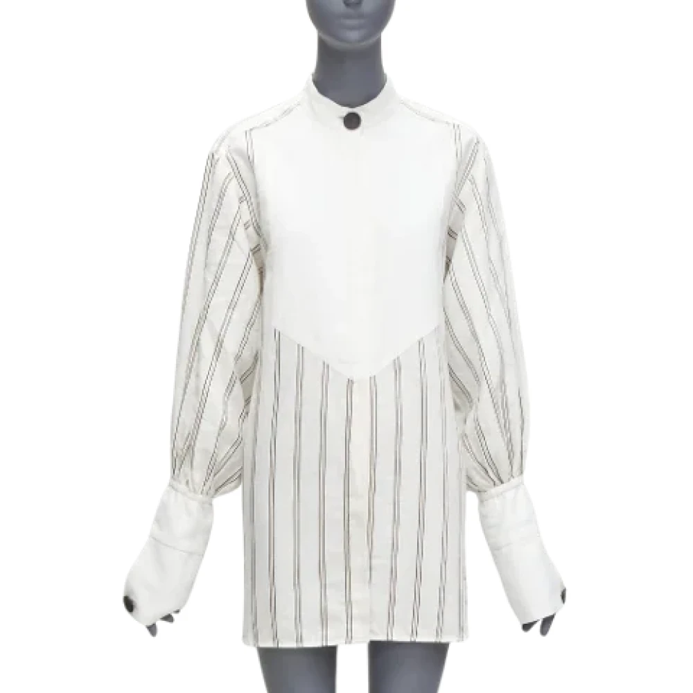 By Malene Birger Pre-owned Linen tops By Herenne Birger Pre-owned White Dames