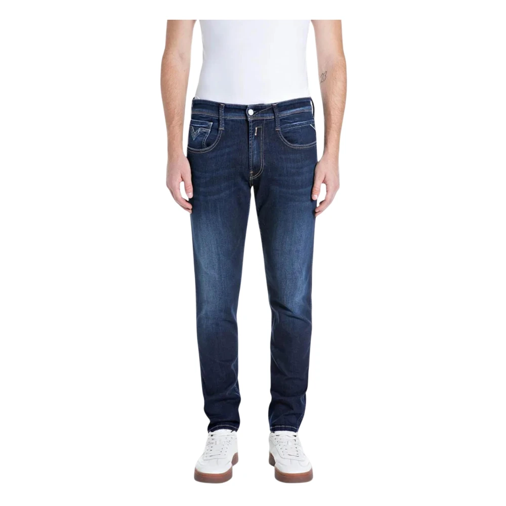 Replay Slim Fit Jeans, Male, W31 L32, Anbass Slim Jeans Blue