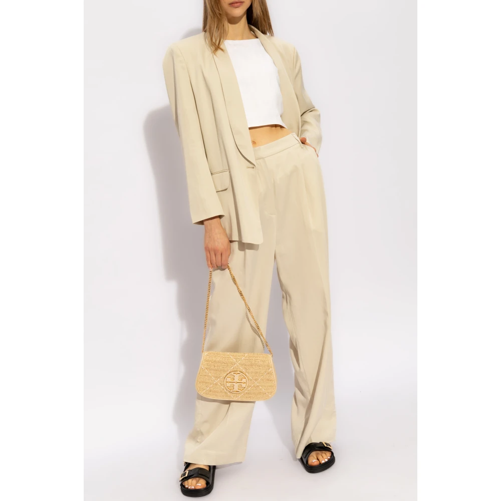 Munthe Kosmila plooi-voorkant broek Beige Dames