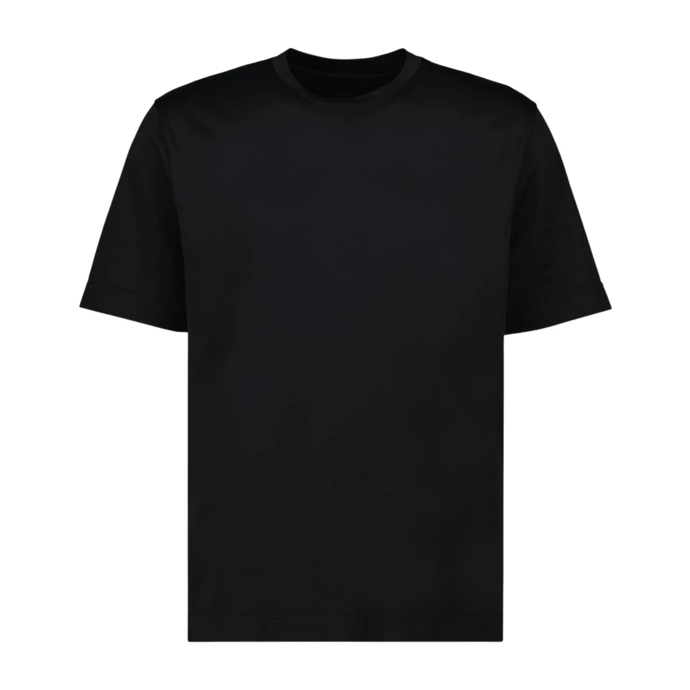 Fendi Staff Only Bedrukt Logo T-shirt Black Heren