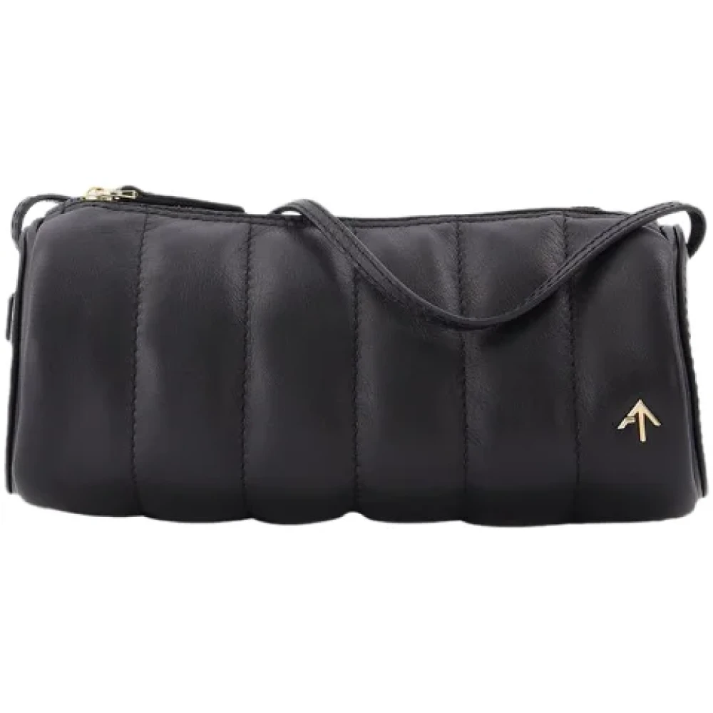Manu Atelier Leather shoulder-bags Black Dames