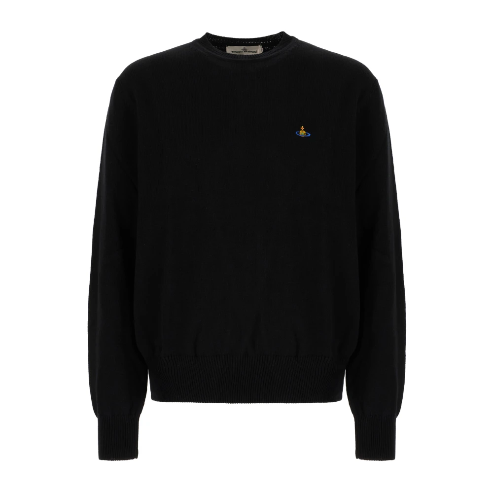 Vivienne Westwood Alex Round Neck Sweater Cashmere / Cotton Black S Men - Image 3