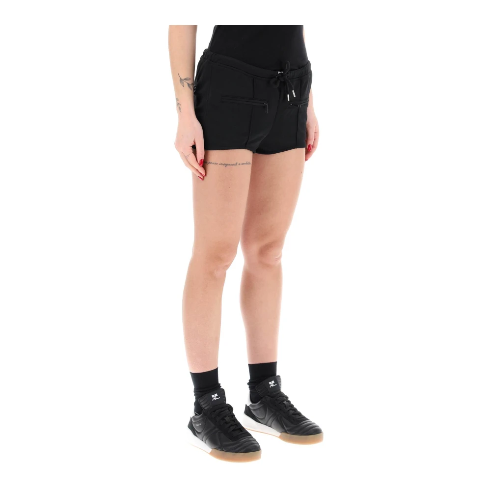 Courrèges Short Shorts Black Dames