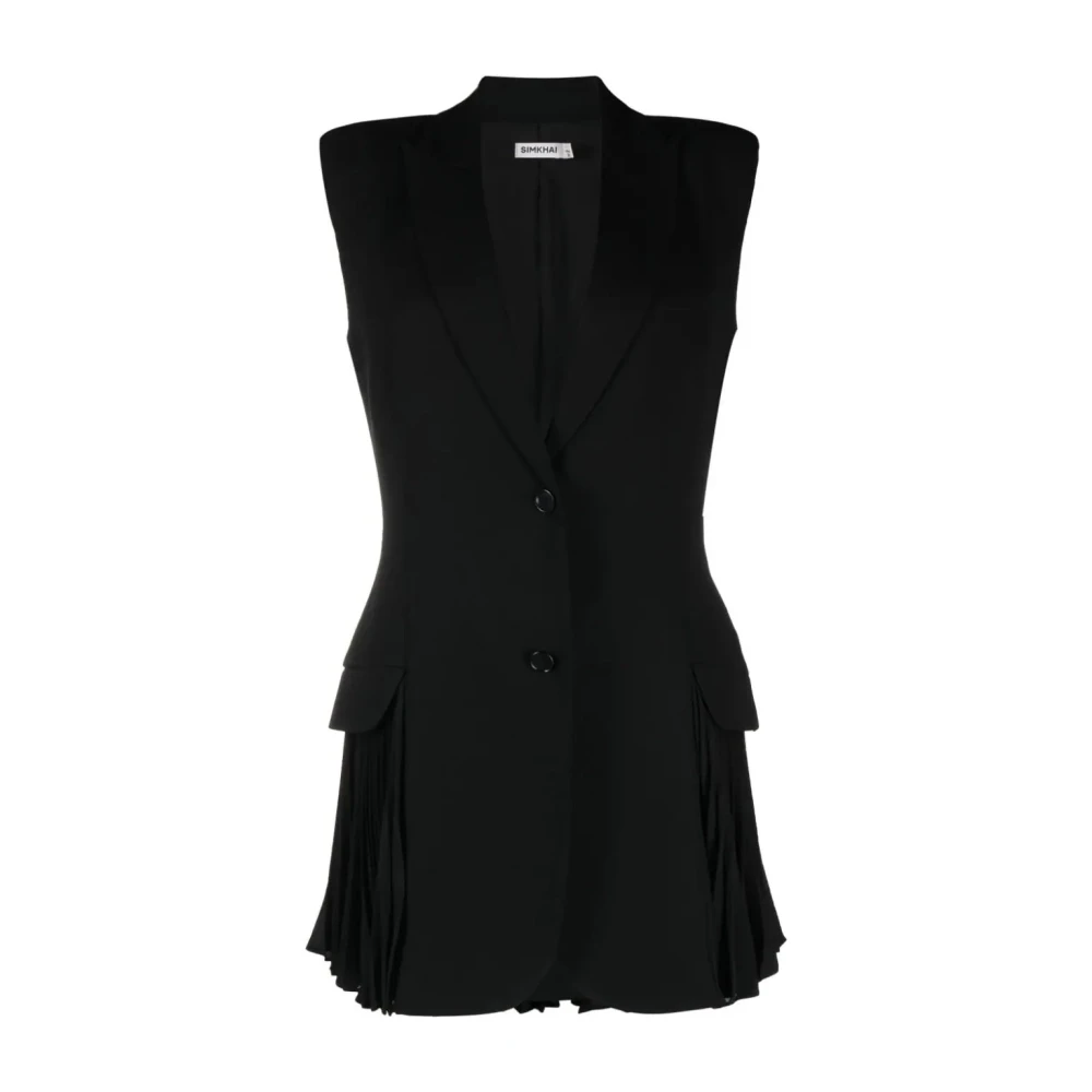 Simkhai Elegante Zwarte Vest Black Dames