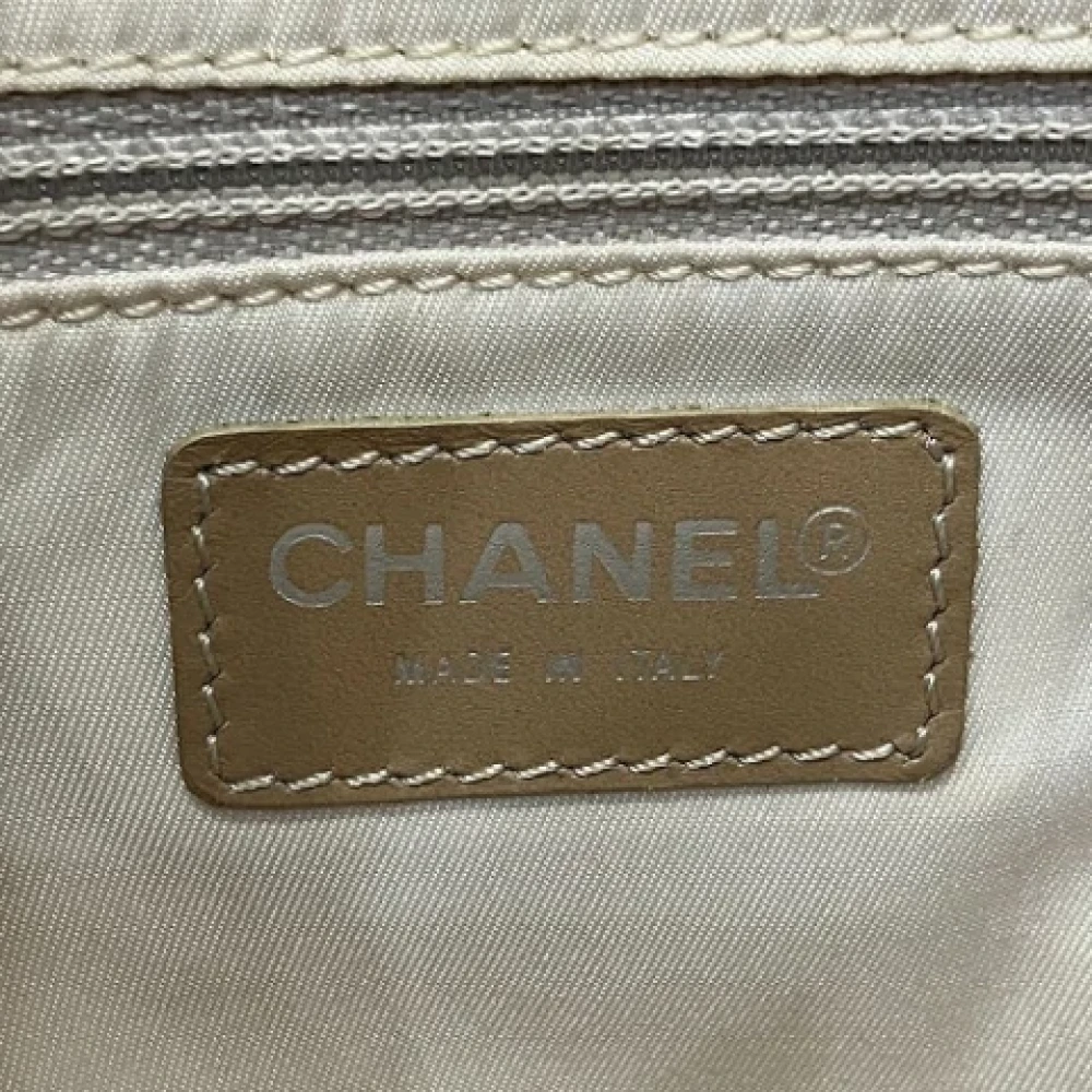 Chanel Vintage Pre-owned Canvas chanel-bags Beige Dames