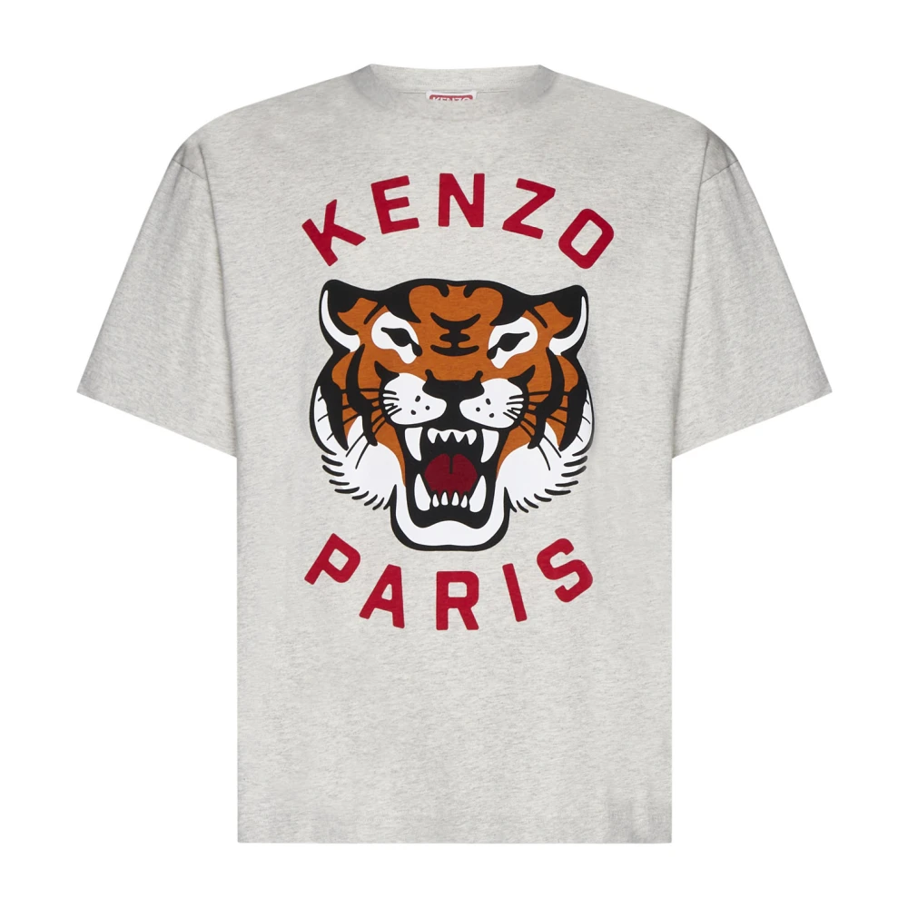 Kenzo Tijger motief katoenen jersey t-shirt Gray Heren